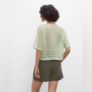 NWOT CLUB MONACO LACE STITCH TEE